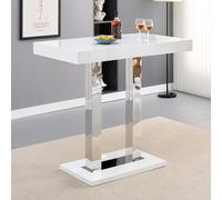 caprice high gloss bar table rectangular in white