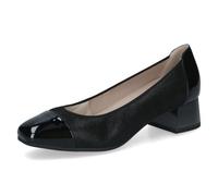Caprice Ladies Black Naplak Heeled Court Shoes 39