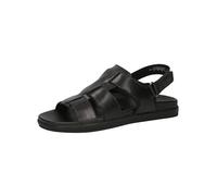 CAPRICE Men's 9-18100-42 Flat Sandal, Black (Black Nappa), 12.5 UK