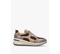 CAPRICE Multicoloured Leather & Mesh Trainers Size: 39, Colour: Multi