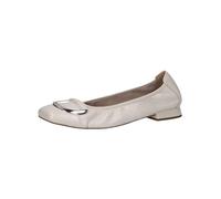 Caprice Women Ballet Flats Leather Elegant, Cream (Pearl Perl Dee), 6.5 UK