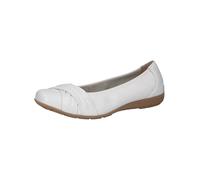 CAPRICE Women Damen 9-22117-44 Ballet Flat, White Deer, 9 UK