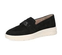 CAPRICE Women’s Leather Slip-ons, Black (Black Suede), 4 UK