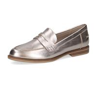 CAPRICE Women’s Leather Slip-ons, Brown (Taupe Metallic), 7 UK
