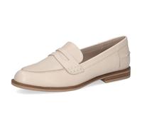 CAPRICE Women’s Leather Slip-ons, White (OFFWHITE Nappa), 7.5 UK