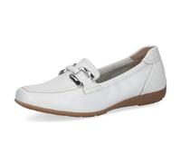 CAPRICE Women’s Leather Slip-ons, White (White Deer), 8 UK
