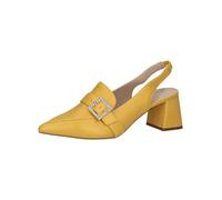 CAPRICE Women Slingback Pumps Leather Pointed, Yellow (Yellow Perlato), 5.5 UK