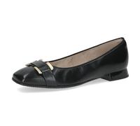 CAPRICE Women's 9-22101-45 Ballerina, Black (Black Nappa), 6 UK