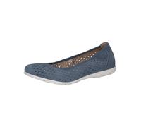 CAPRICE Women's 9-22114-44 Ballerina, Lt Blue Suede, 6 UK
