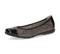 CAPRICE Women's 9-22152-41 Ballerina, Black Leo Comb, 9 UK