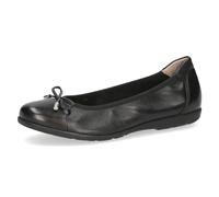 CAPRICE Women's 9-22154-42 Ballerina, Black Soft nap, 4.5 UK