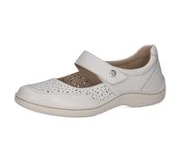 CAPRICE Women's 9-22156-42 Ballerina, White Nappa, 6 UK