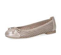 CAPRICE Women's 9-22185-42 Ballerina, Taupe Metallic, 6 UK