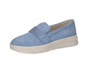 CAPRICE Women's 9-24700-46 Slippers, Blue Suede, 37 EU