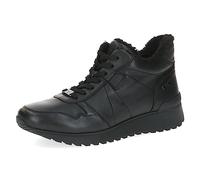 CAPRICE Women's 9-26210-41 Flat lace-up Ankle Boots with Warm Lining, Black (Black Nappa), 9.5 UK