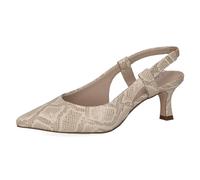 CAPRICE Women's 9-29603-42 Pump, Lt Gold Snake, 5 UK