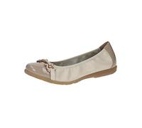 CAPRICE Women's 9-9-22172-20 Ballerina, Cream Patent, 6 UK