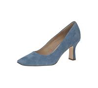 CAPRICE Women's 9-9-22404-20 Closed-Toe Pumps, Blue Suede, 3.5 UK