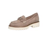 Caprice Women's 9-9-24706-28 Loafer Flat, MUD Nubuc, 6 UK