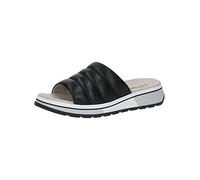 CAPRICE Women's 9-9-27205-20 Flat Mules, Black Soft nap, 6 UK