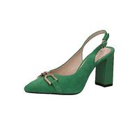 CAPRICE Women's 9-9-29600-20 Sling Pumps, Green Suede, 5 UK