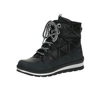 CAPRICE Women's ankle boots lace-up Airmotion Platform with zipper Width G, Black (Black Comb), 5 UK