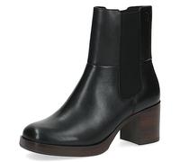 CAPRICE Women's ankle boots with heel Memotion in leather block heel Width G, Black (Black Nappa), 5 UK