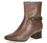 CAPRICE Women's ankle boots with heel Memotion in leather elegant Width G, Brown (Taupe Nappa), 8 UK