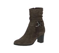 CAPRICE Women's ankle boots with heel Memotion in suede block heel Width G, Gray (Stone Suede), 4.5 UK