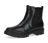 Caprice Women's ankle boots without heel Airmotion made of leather Flat Width G, Black (Black Nappa), 6 UK