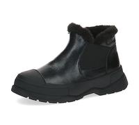 Caprice Women's ankle boots without heel Climotion made of leather Lined Width G, Black (Black Nappa), 4 UK