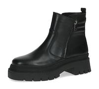 Caprice Women's ankle boots without heel Memotion made of leather Platform Width G, Black (Black Nappa), 6 UK
