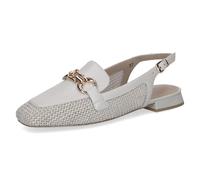 CAPRICE Women's Ballerinas with Heel, White (OFFWHITE Comb), 7.5 UK