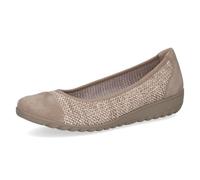 CAPRICE Women's Ballet Flats Flat, Brown (MUD Comb), 3.5 UK