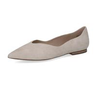 Caprice Women's Ballet Flats in Leather, Gray (LT Grey SPARKL), 6.5 UK