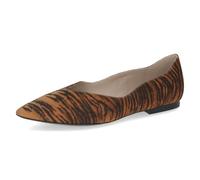 CAPRICE Women's Ballet Flats in Leather, Orange (Orange Tiger), 7 UK