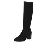 CAPRICE Women's block-heel boots Vegan, Black (Black Stretch), 7 UK