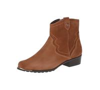 CAPRICE Women's Boot Heel 9-25306-43 Ankle, Cognac Suede, 3.5 UK