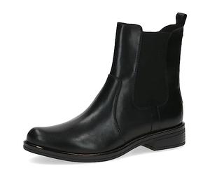 CAPRICE Women's Chelsea boots small heel elegant, Black (Black Nappa), 7 UK