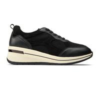 Caprice Womens Comfort Wedge Casual Trainers Black
