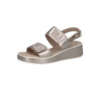 CAPRICE Women's Damen 9-28307-44 Flat Sandal, Taupe Metallic, 3.5 UK