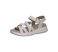 CAPRICE Women's Damen 9-28712-44 Flat Sandal, Platinum Metal, 5 UK
