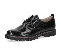 CAPRICE Women's Damen 9-23703-45 Oxford, Black Naplak, 6 UK