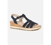 CAPRICE Women's Damen 9-28709-44 Wedge Sandal, Ocean Nubuck, 4 UK