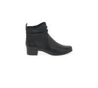 CAPRICE Fearne Womens Ankle Boots 4 UK Black Leather