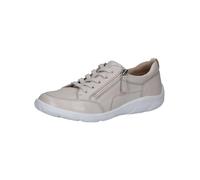CAPRICE Women's Flat Leather Zip Up Trainers, Pearl Pearl Dee, 5 UK