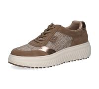 CAPRICE Women's Flat Sneakers, Beige (Taupe Comb), 7.5 UK