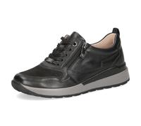 CAPRICE Women's Flat Sneakers, Black (Black Comb), 3.5 UK
