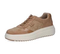 CAPRICE Women's Flat Sneakers, Brown (Camel Comb), 7.5 UK
