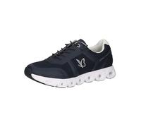 CAPRICE Women's Flat Sneakers with Laces Vegan, Blue (Ocean Comb), 4 UK